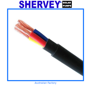 A red yellow and blue copper wiring with black sleeves 